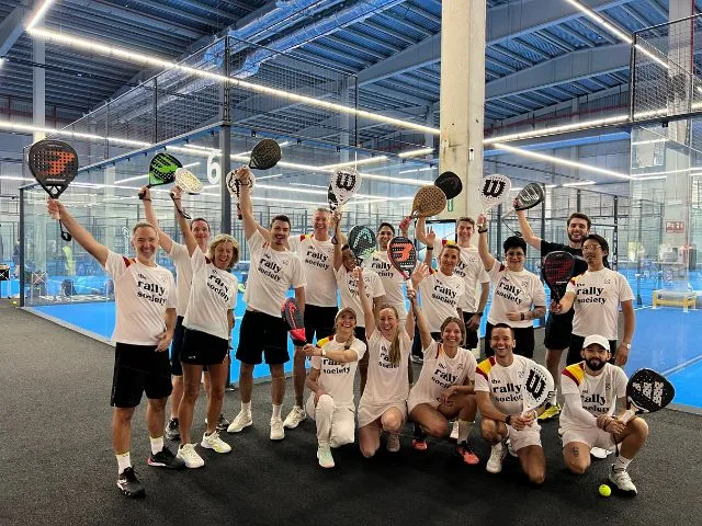 Rally team celebration