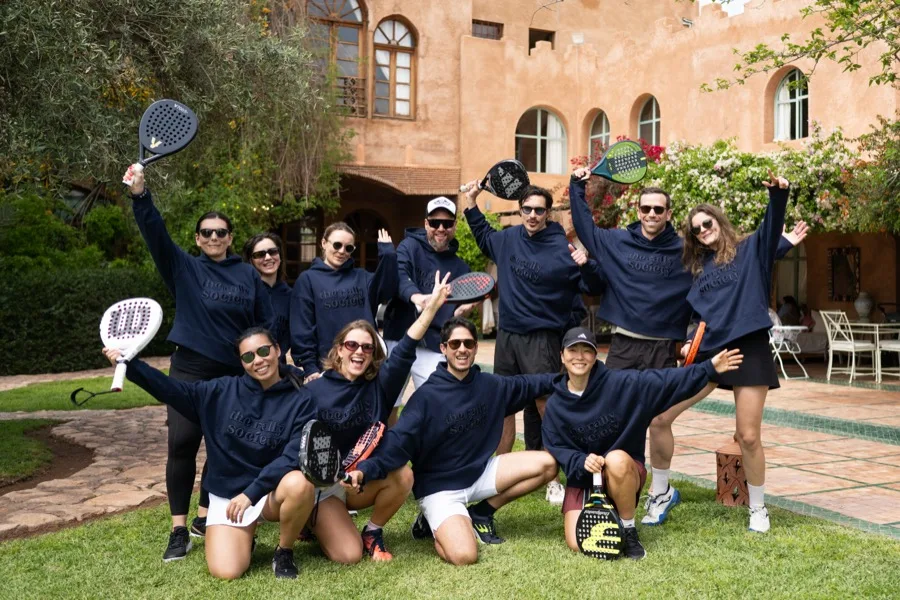 Rally Society members at the Marrakech retreat