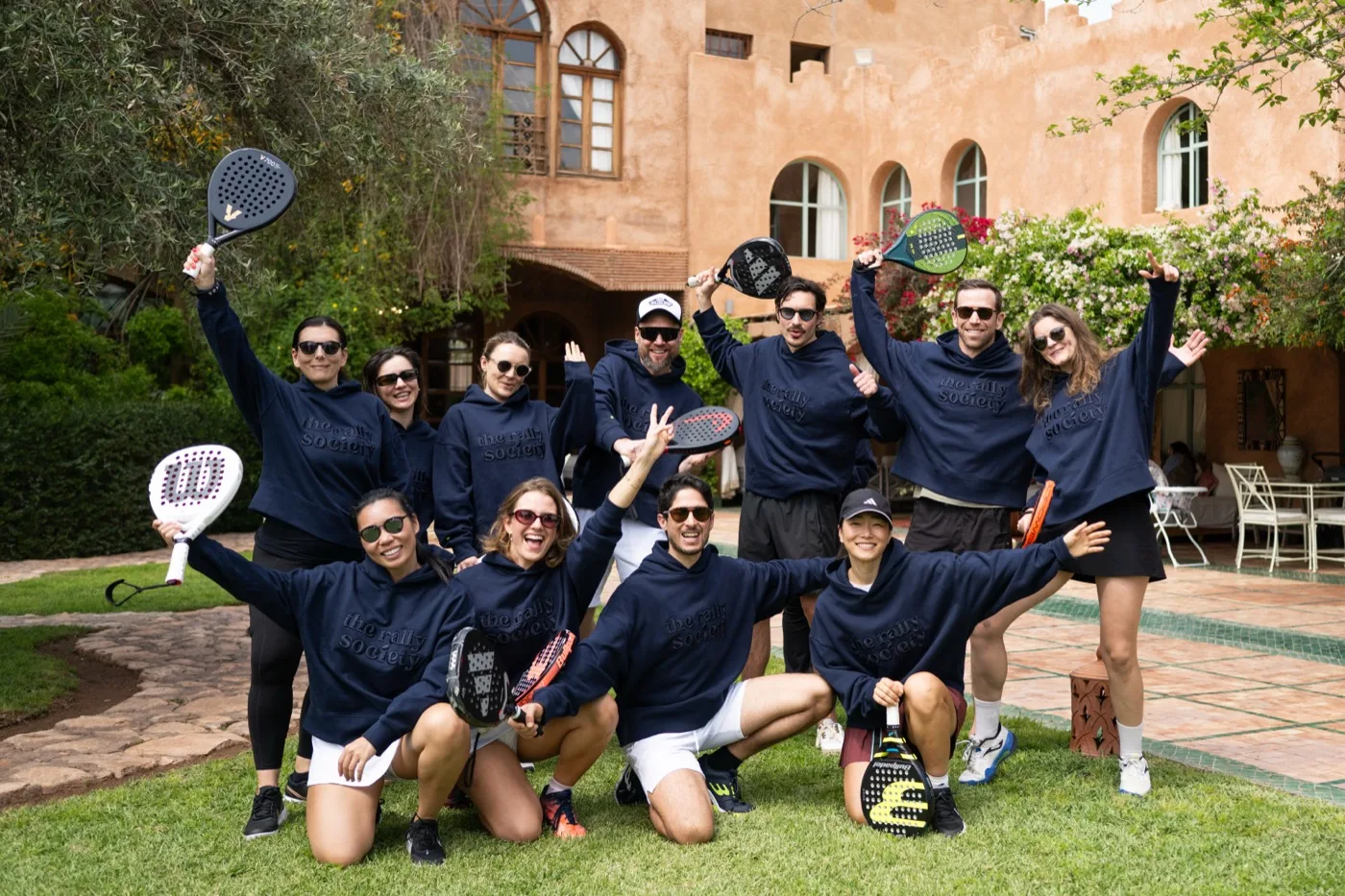 Full group at the Marrakech retreat